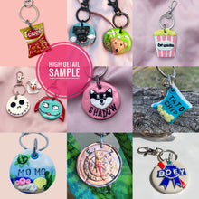 Load image into Gallery viewer, All- Clay Customized Pet Tag or Keychain
